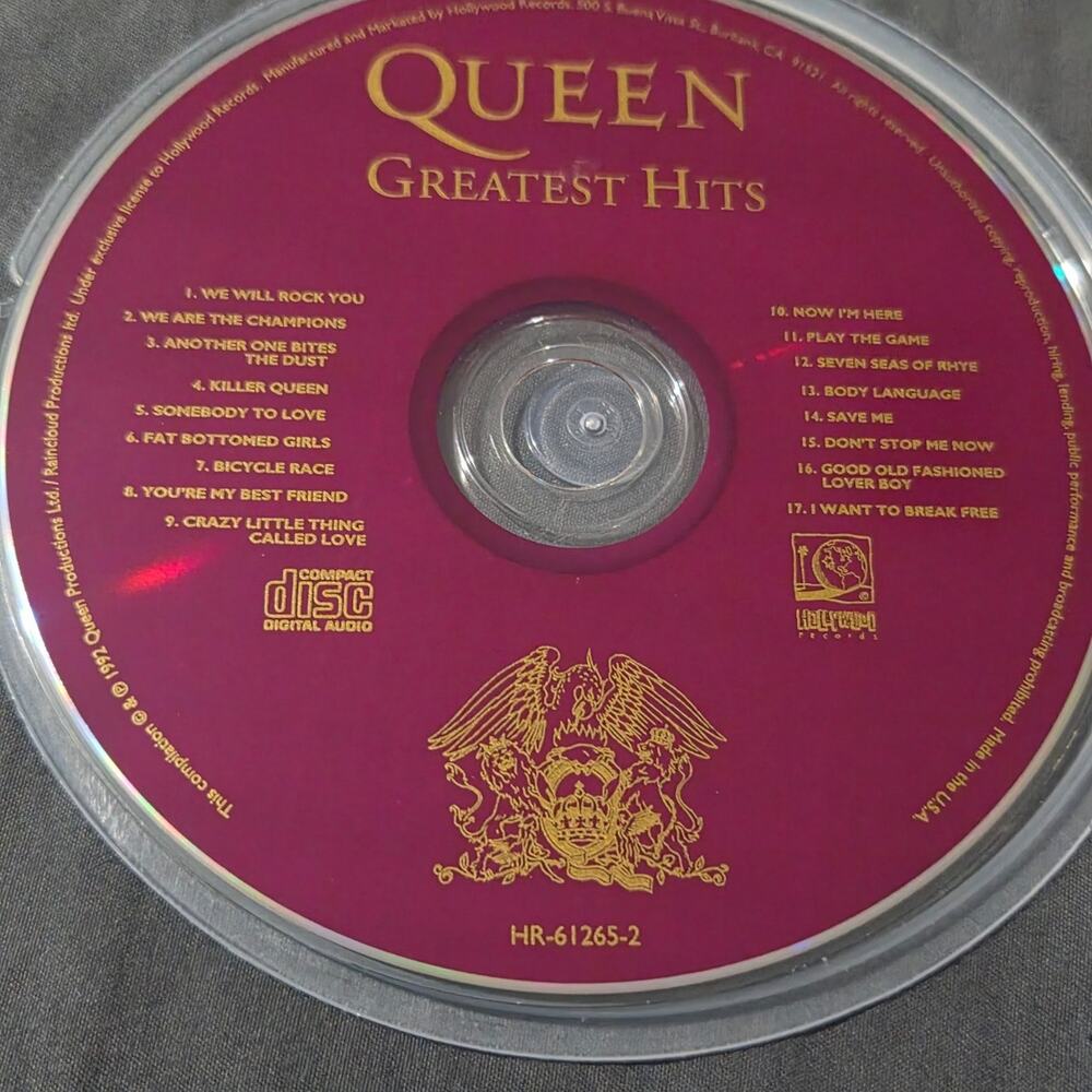 Vtg 1992 Queen Greatest Hits CD